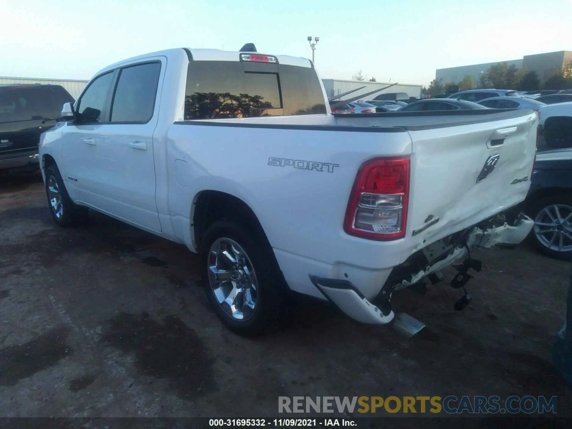 3 fotografías del automóvil dañado 1C6SRFFT2LN364700 RAM 1500 2020