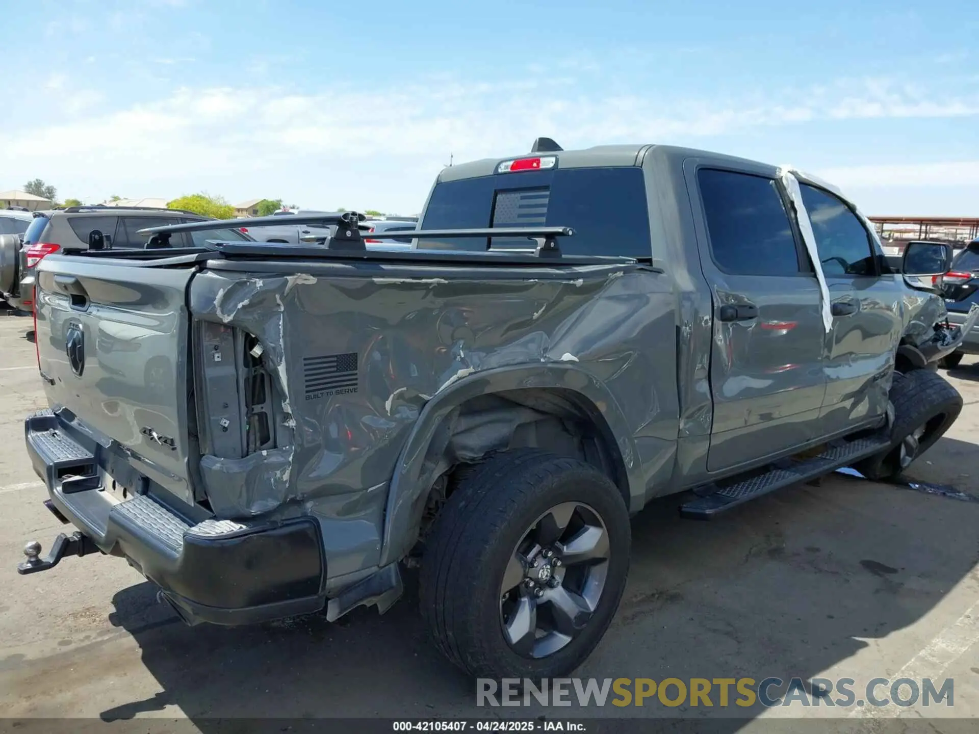 4 fotografías del automóvil dañado 1C6SRFFT2LN382730 RAM 1500 2020