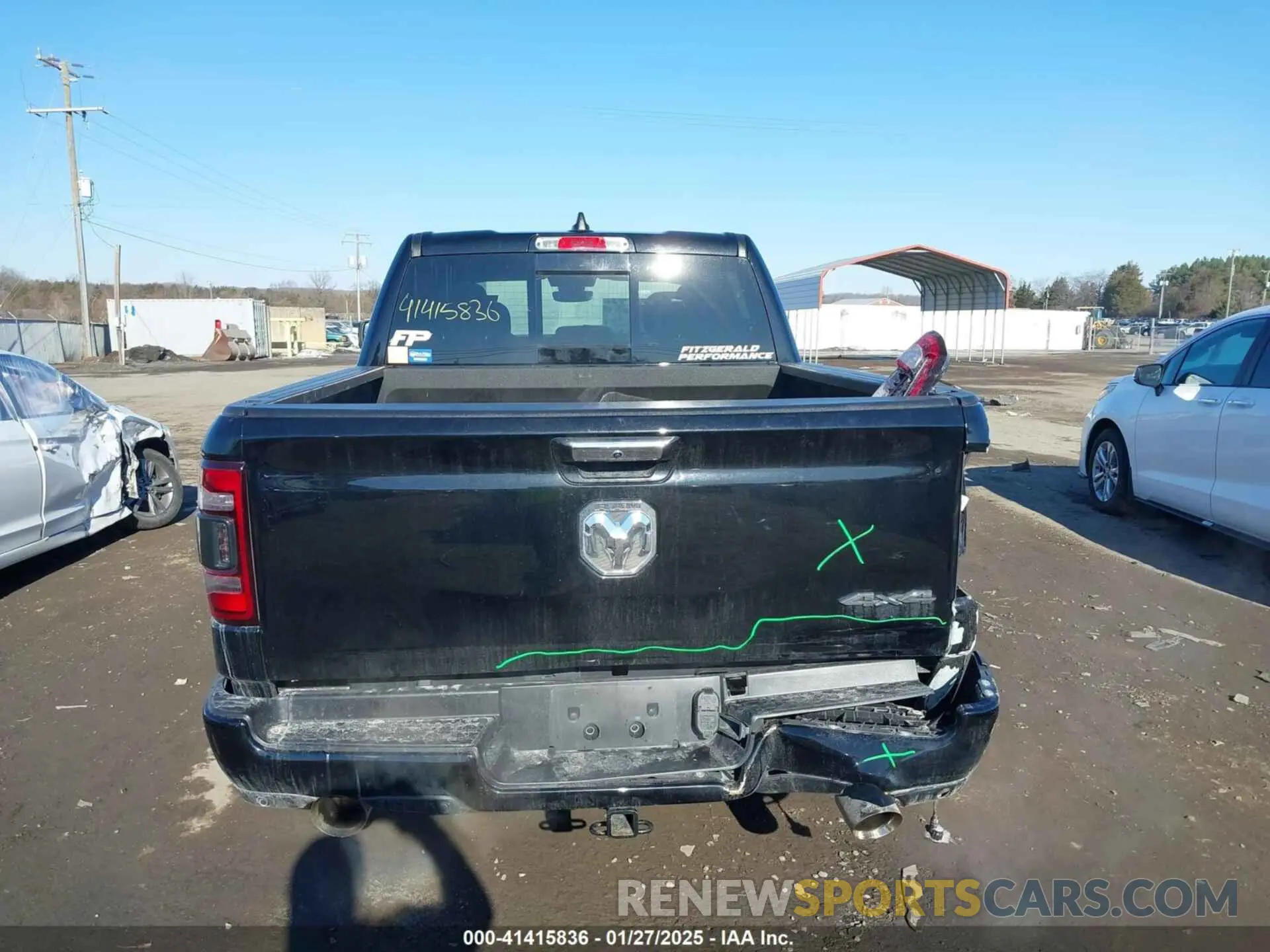 16 fotografías del automóvil dañado 1C6SRFFT6LN286339 RAM 1500 2020
