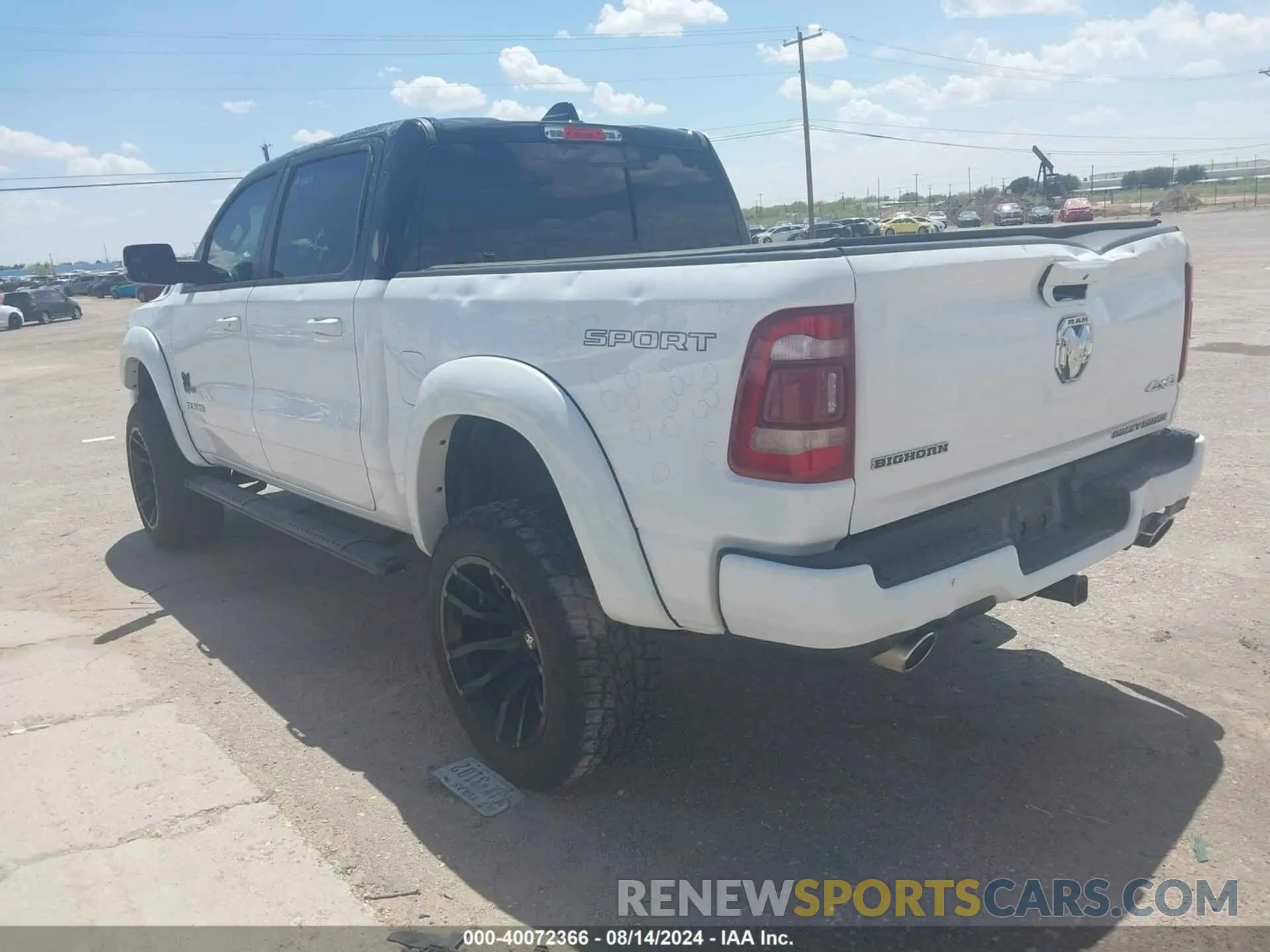 3 fotografías del automóvil dañado 1C6SRFFT8LN282504 RAM 1500 2020