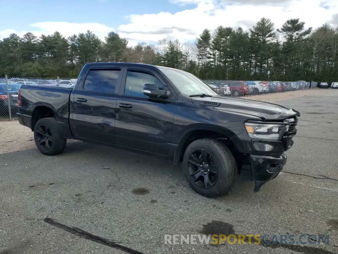 4 fotografías del automóvil dañado 1C6SRFFT8LN330325 RAM 1500 2020