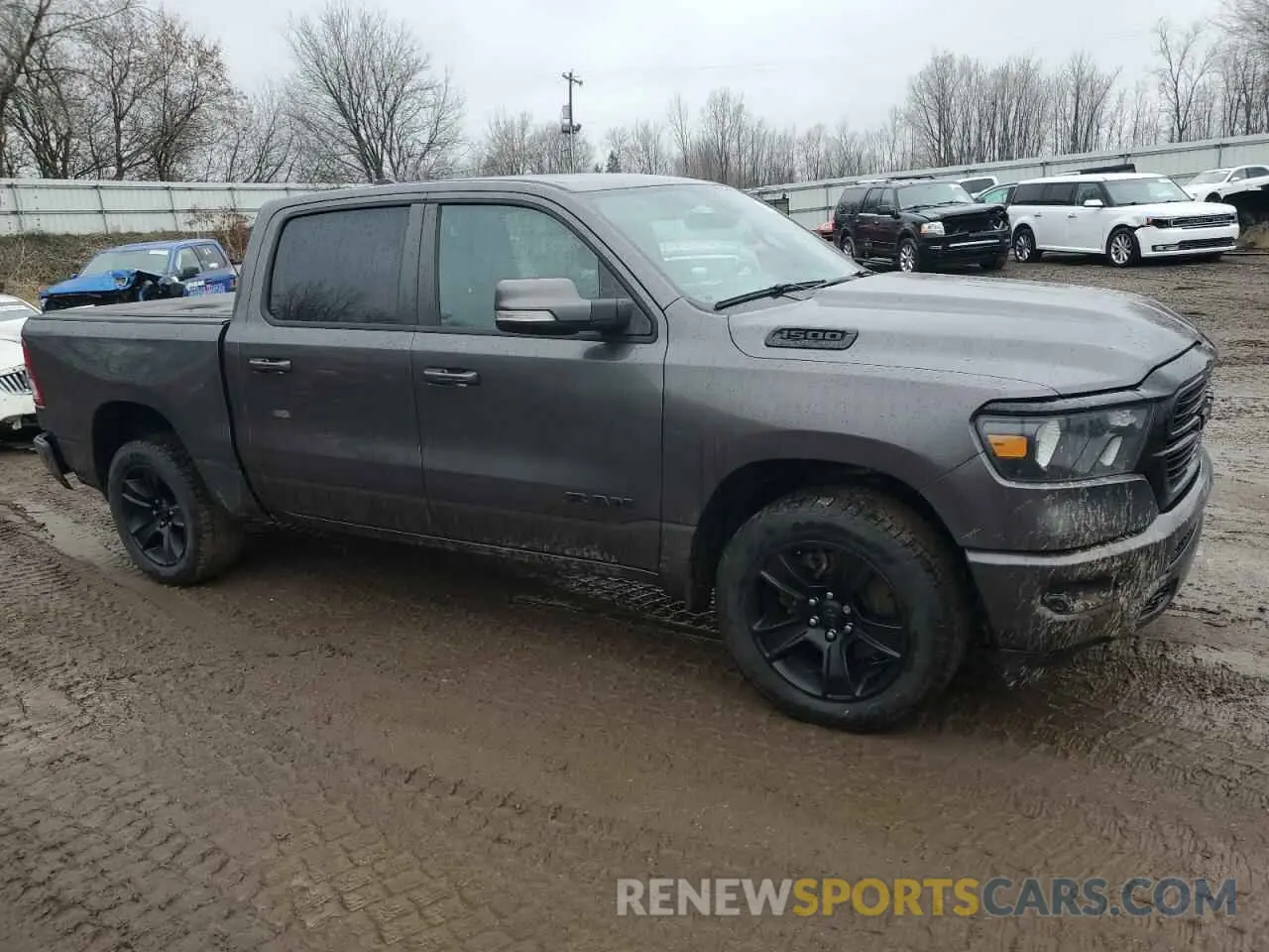 4 fotografías del automóvil dañado 1C6SRFFT9LN369215 RAM 1500 2020