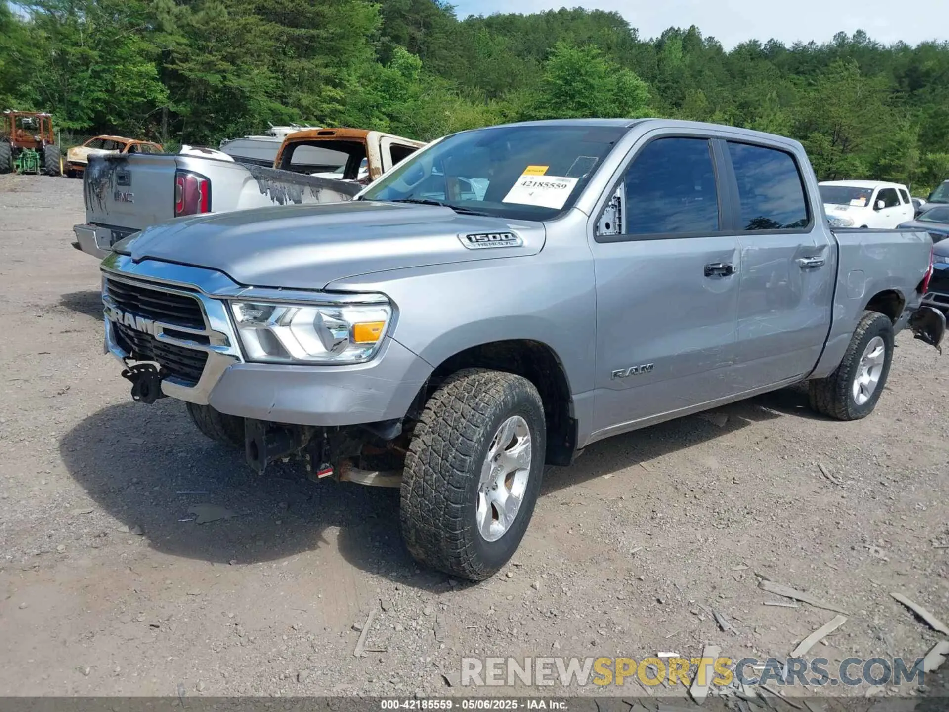 2 fotografías del automóvil dañado 1C6SRFFTXLN101550 RAM 1500 2020