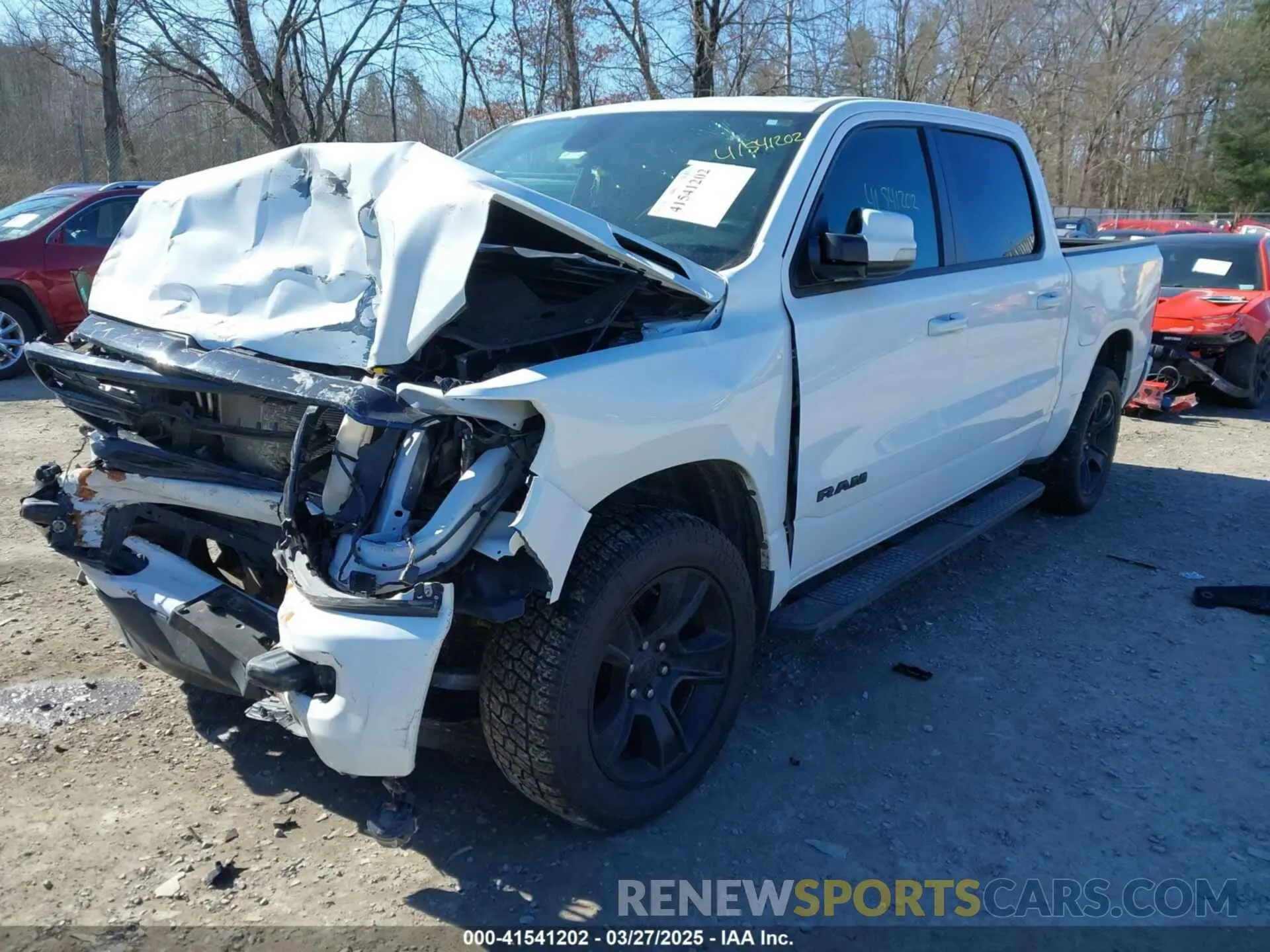 2 fotografías del automóvil dañado 1C6SRFFTXLN183344 RAM 1500 2020