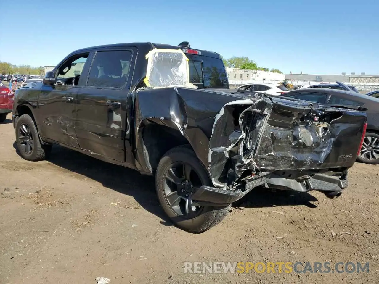 2 fotografías del automóvil dañado 1C6SRFFTXLN309914 RAM 1500 2020