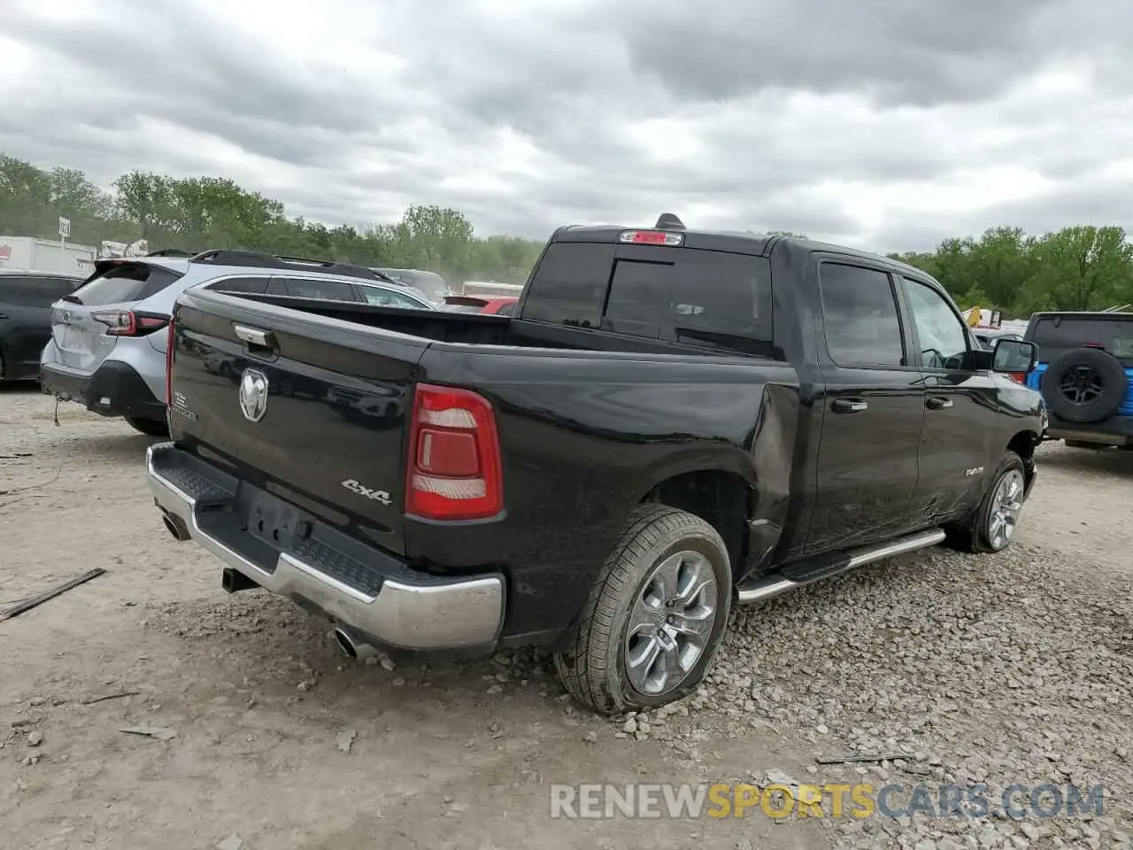 3 fotografías del automóvil dañado 1C6SRFFTXLN332089 RAM 1500 2020