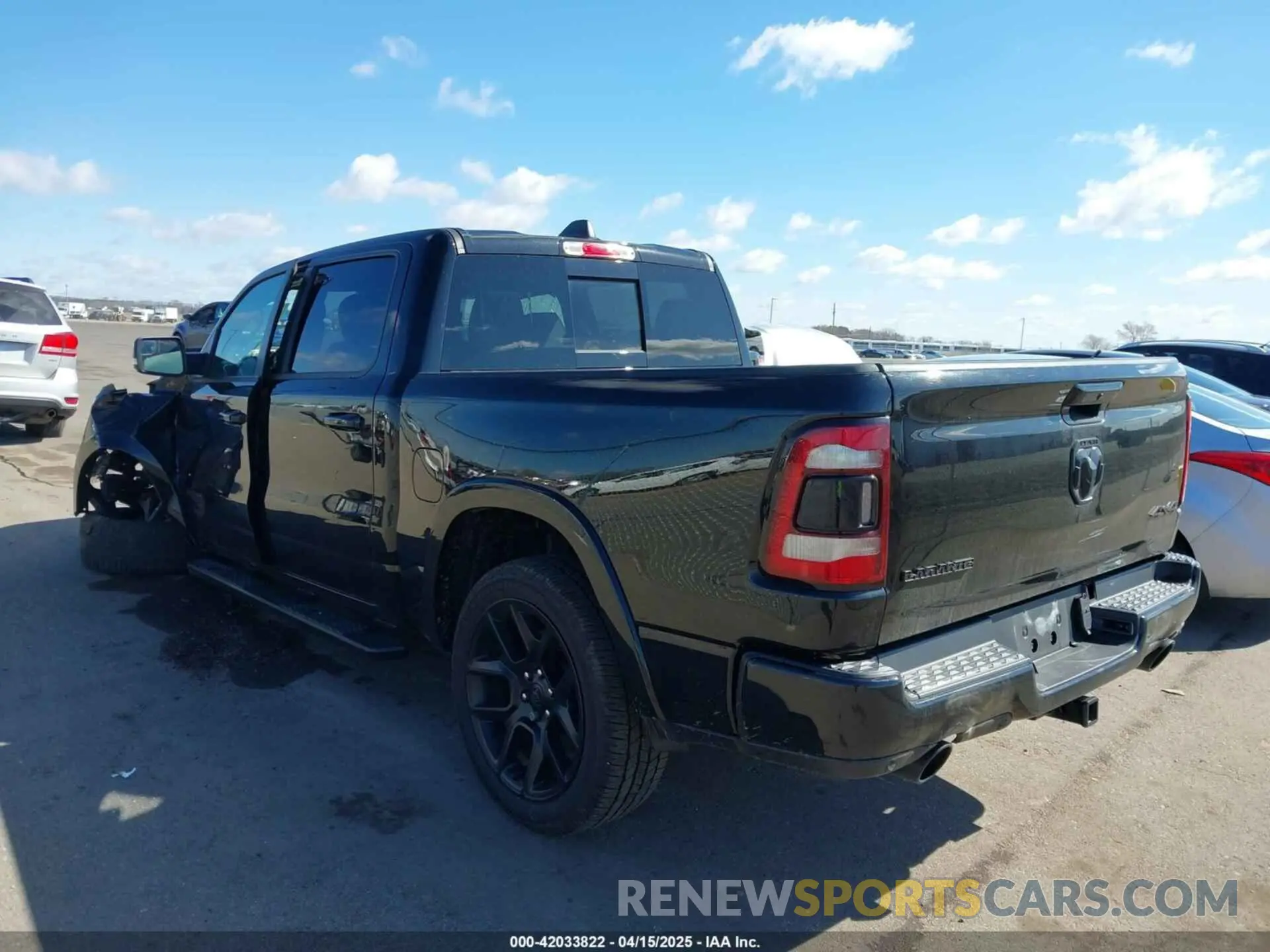 3 fotografías del automóvil dañado 1C6SRFJT0LN101435 RAM 1500 2020