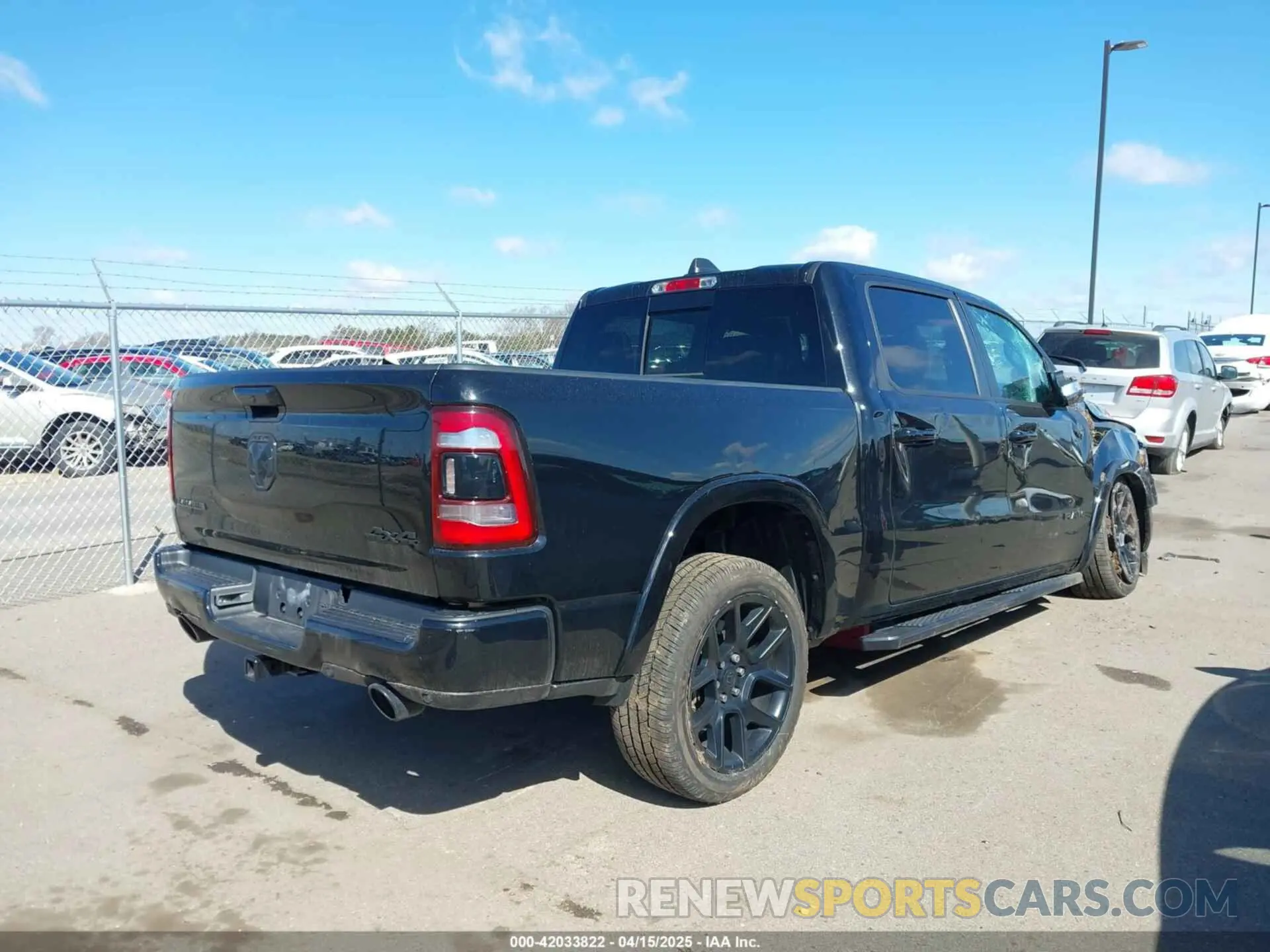 4 fotografías del automóvil dañado 1C6SRFJT0LN101435 RAM 1500 2020