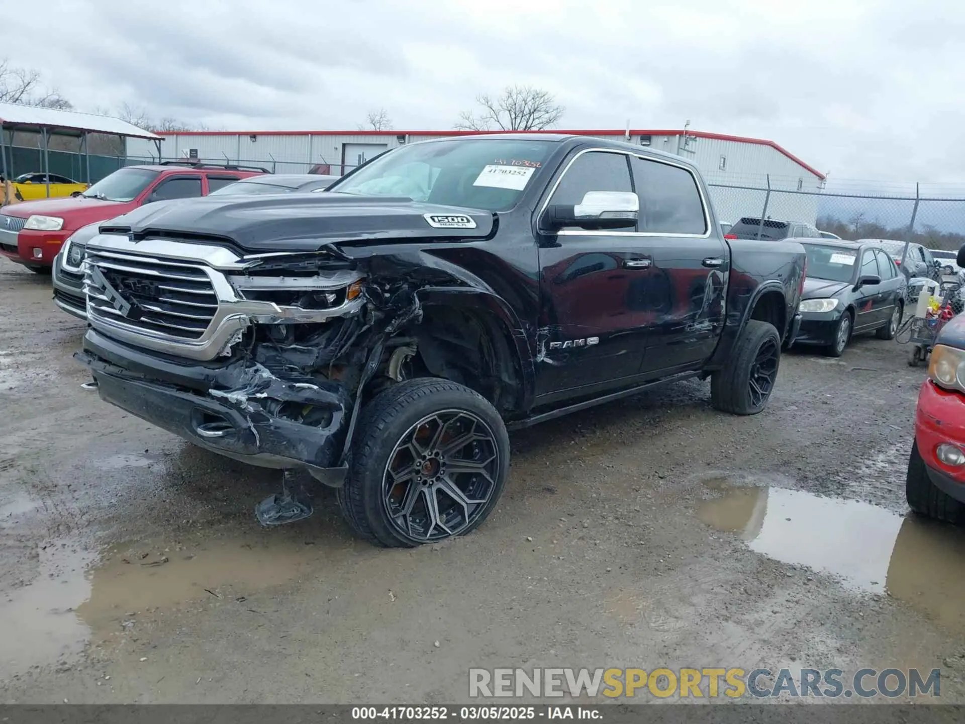 2 fotografías del automóvil dañado 1C6SRFKT8LN234913 RAM 1500 2020
