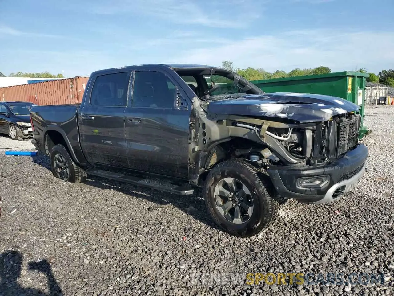 4 fotografías del automóvil dañado 1C6SRFLT6LN360847 RAM 1500 2020