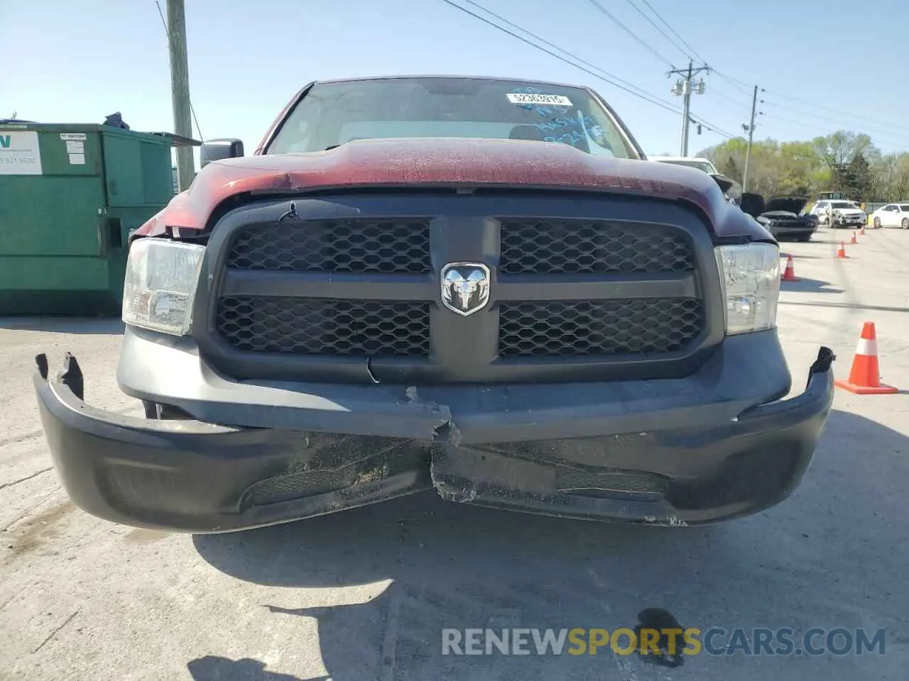 5 fotografías del automóvil dañado 3C6JR6AG0LG122499 RAM 1500 2020