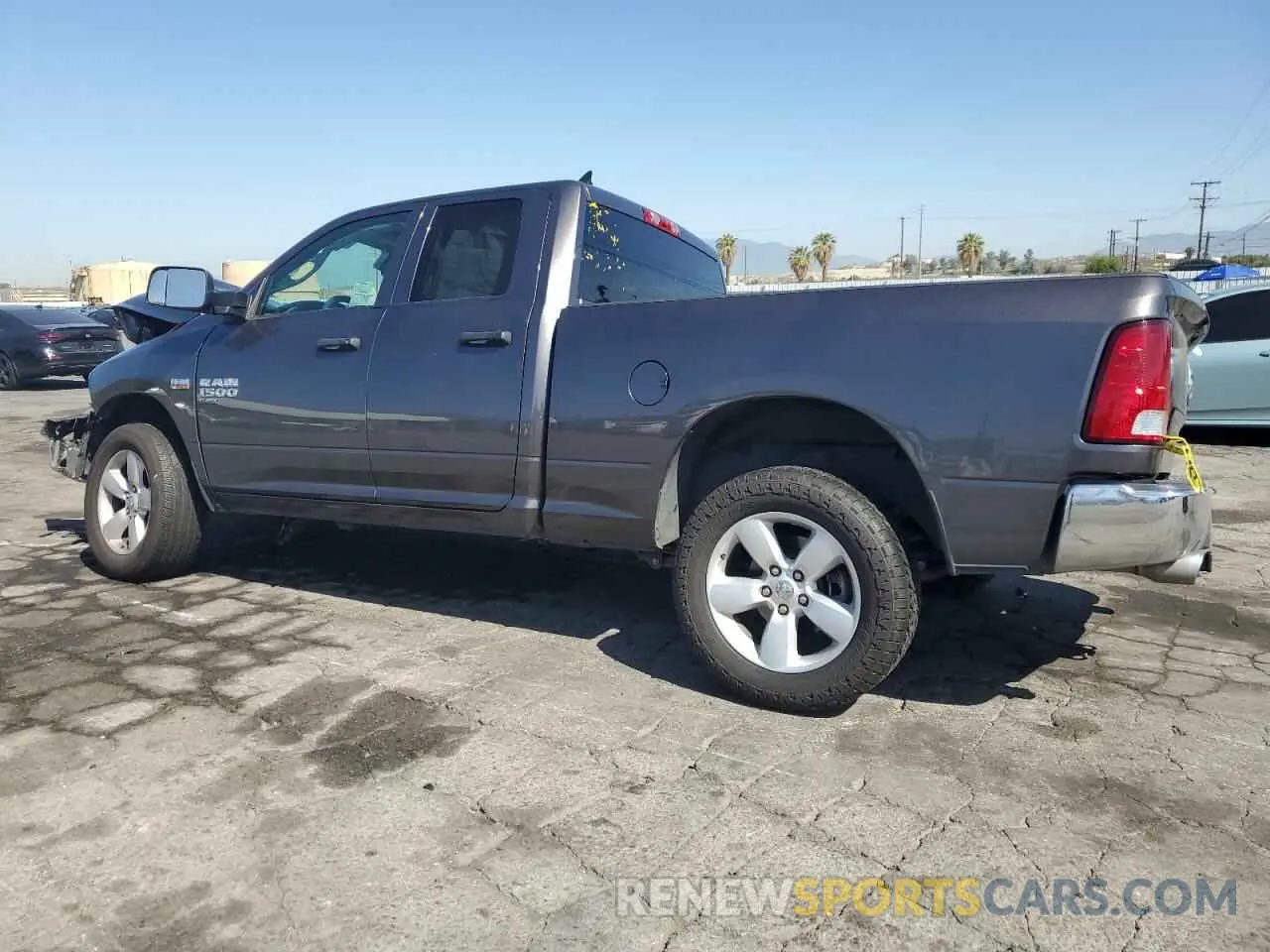 2 fotografías del automóvil dañado 1C6RR6FTXMS572454 RAM 1500 2021