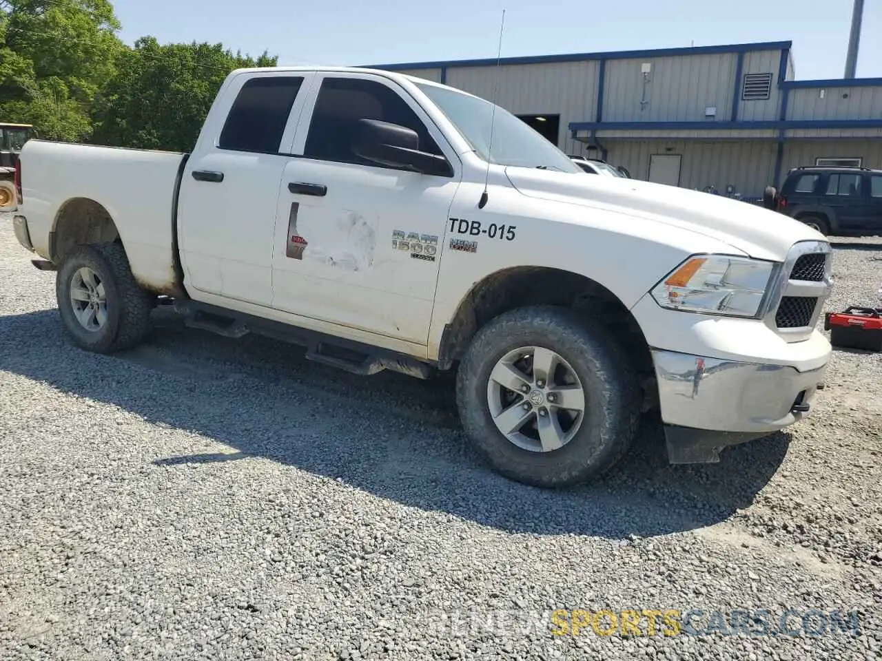 4 fotografías del automóvil dañado 1C6RR7FT7MS505378 RAM 1500 2021