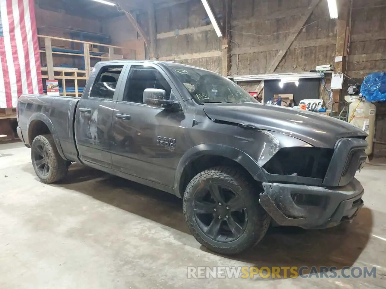 4 fotografías del automóvil dañado 1C6RR7GG2MS583892 RAM 1500 2021