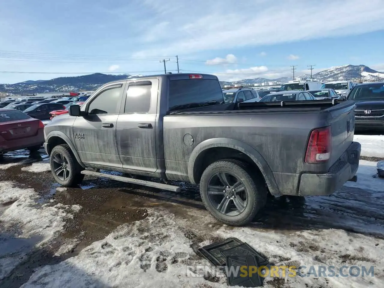 2 fotografías del automóvil dañado 1C6RR7GG6MS501470 RAM 1500 2021