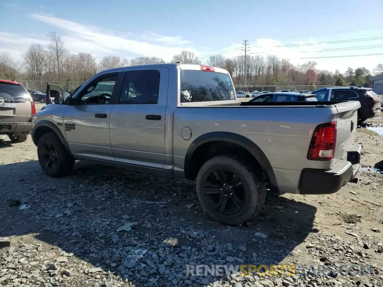 2 fotografías del automóvil dañado 1C6RR7LTXMS528058 RAM 1500 2021