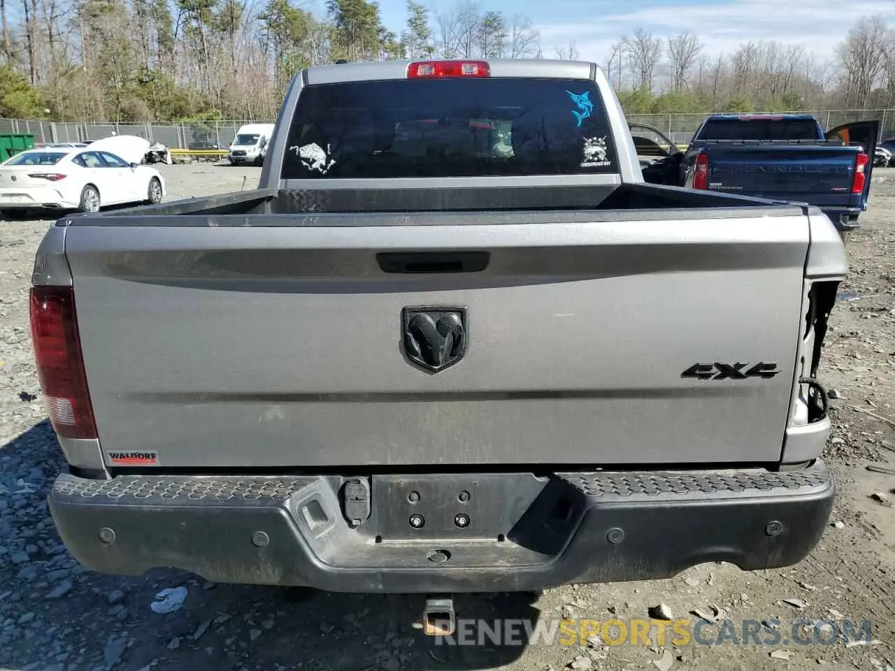 6 fotografías del automóvil dañado 1C6RR7LTXMS528058 RAM 1500 2021