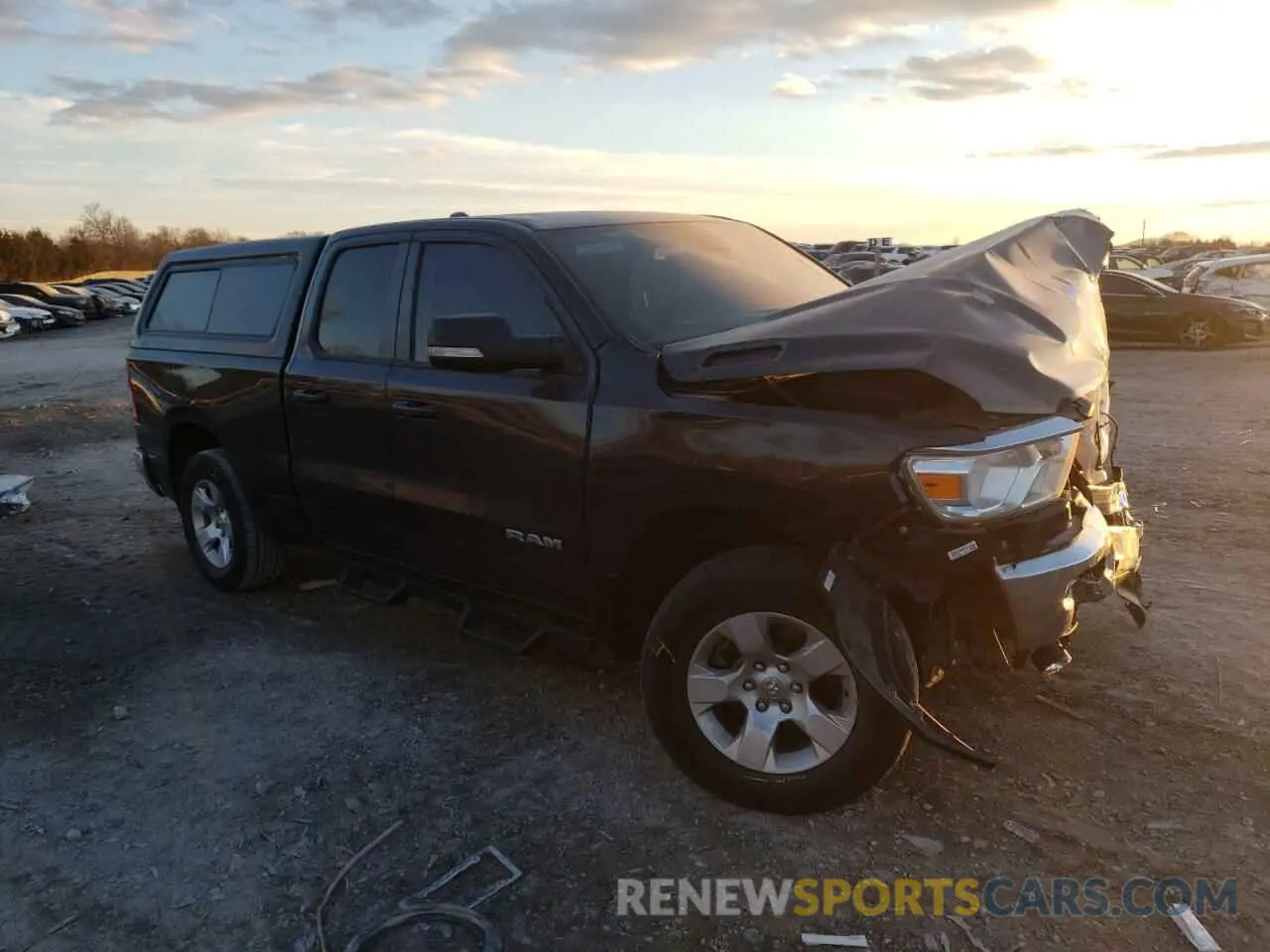 4 fotografías del automóvil dañado 1C6RREBT2MN802034 RAM 1500 2021