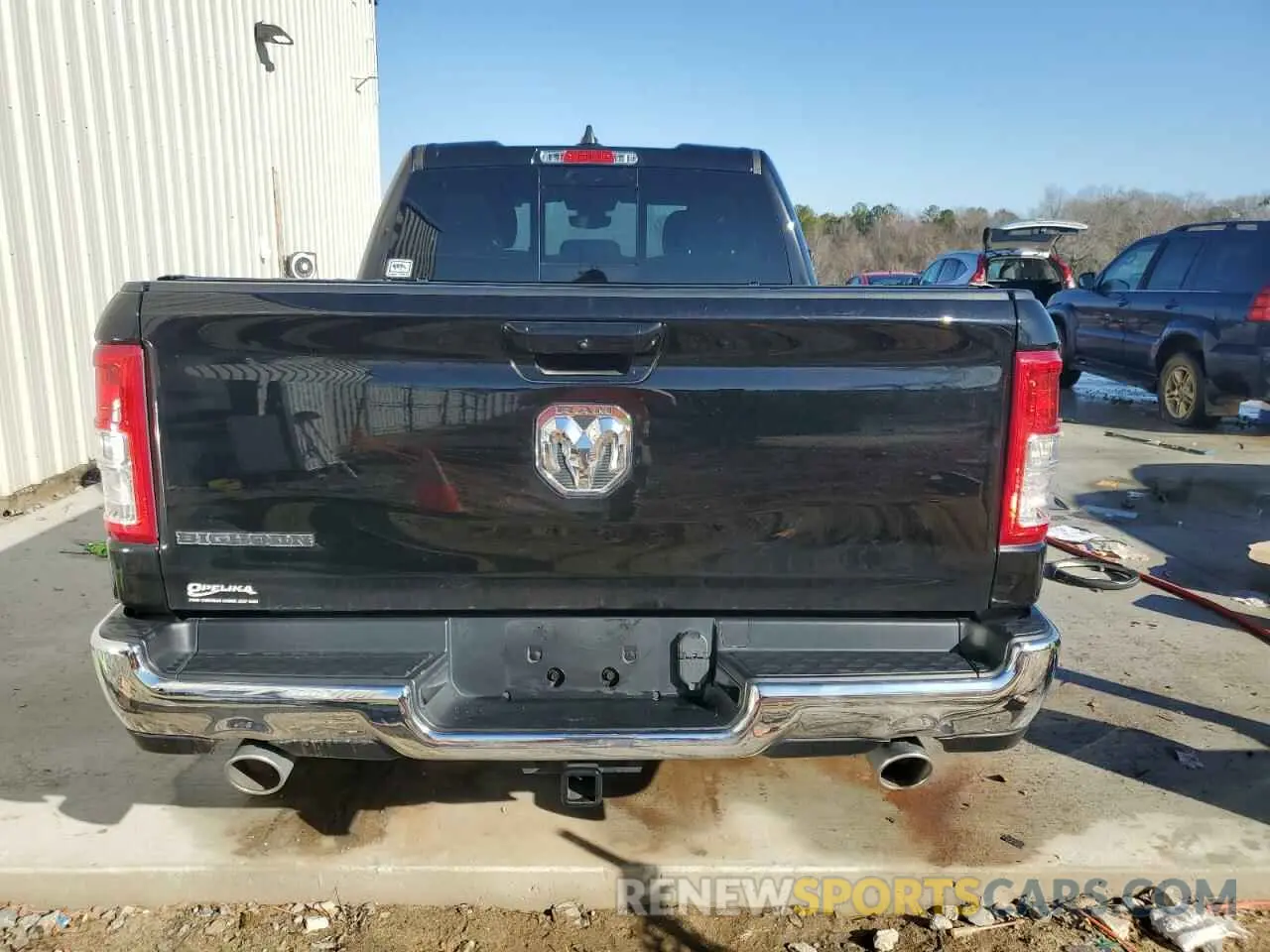 6 fotografías del automóvil dañado 1C6RREBT5MN819782 RAM 1500 2021