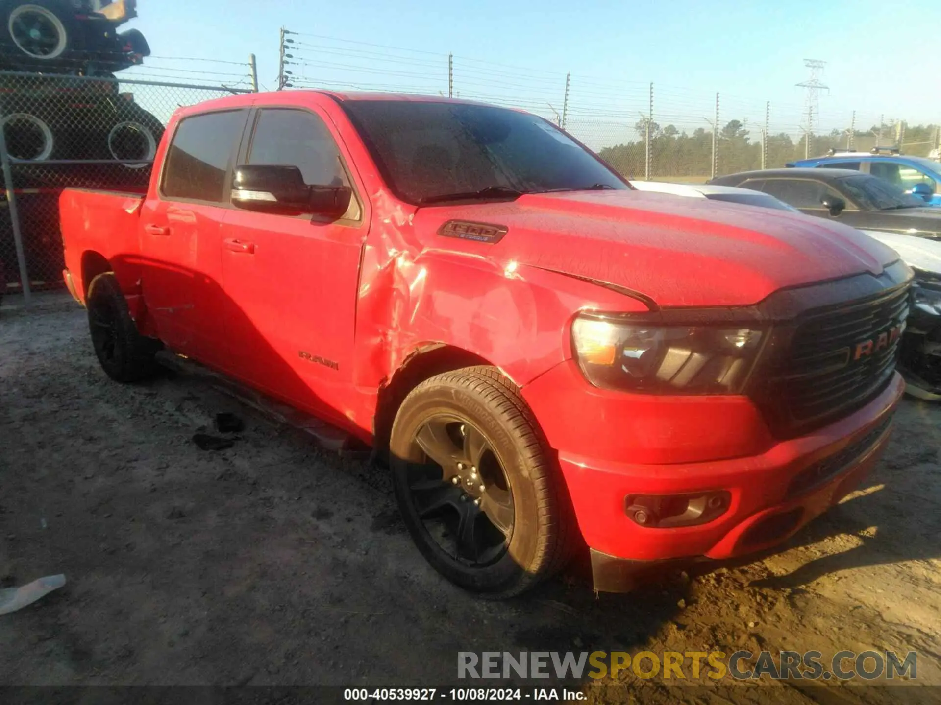 1 fotografías del automóvil dañado 1C6RREFT0MN658669 RAM 1500 2021