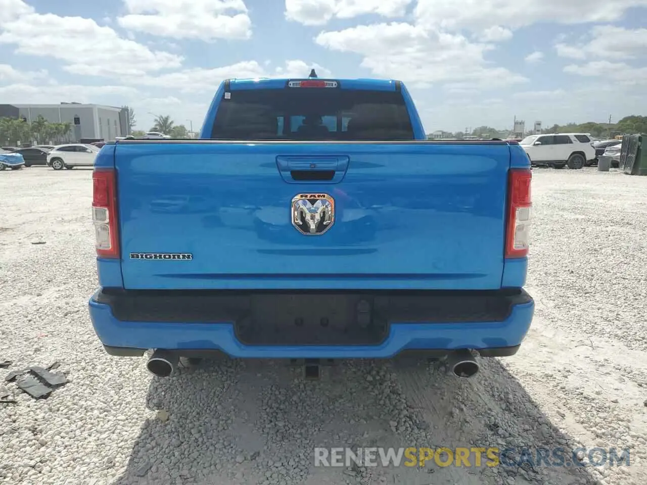 6 fotografías del automóvil dañado 1C6RREFT5MN690677 RAM 1500 2021