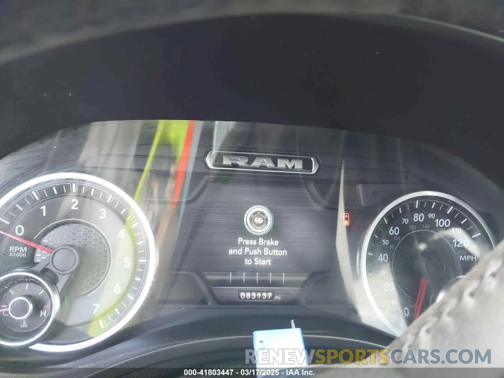 7 fotografías del automóvil dañado 1C6RREJG3MN604308 RAM 1500 2021