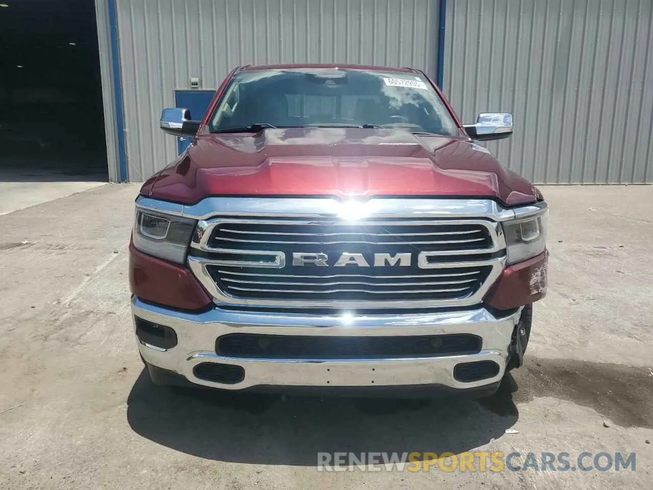 5 fotografías del automóvil dañado 1C6RREJT3MN544124 RAM 1500 2021