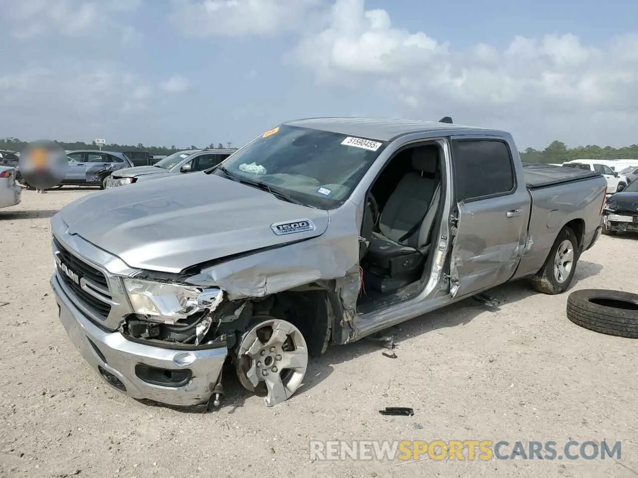 1 fotografías del automóvil dañado 1C6RREMT0MN750111 RAM 1500 2021