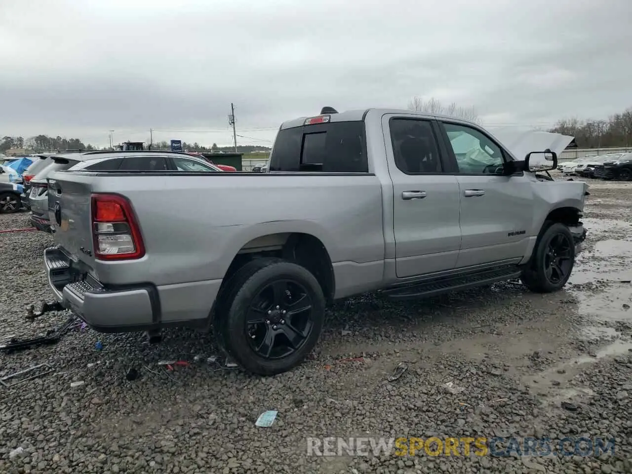 3 fotografías del automóvil dañado 1C6RRFBG1MN533503 RAM 1500 2021
