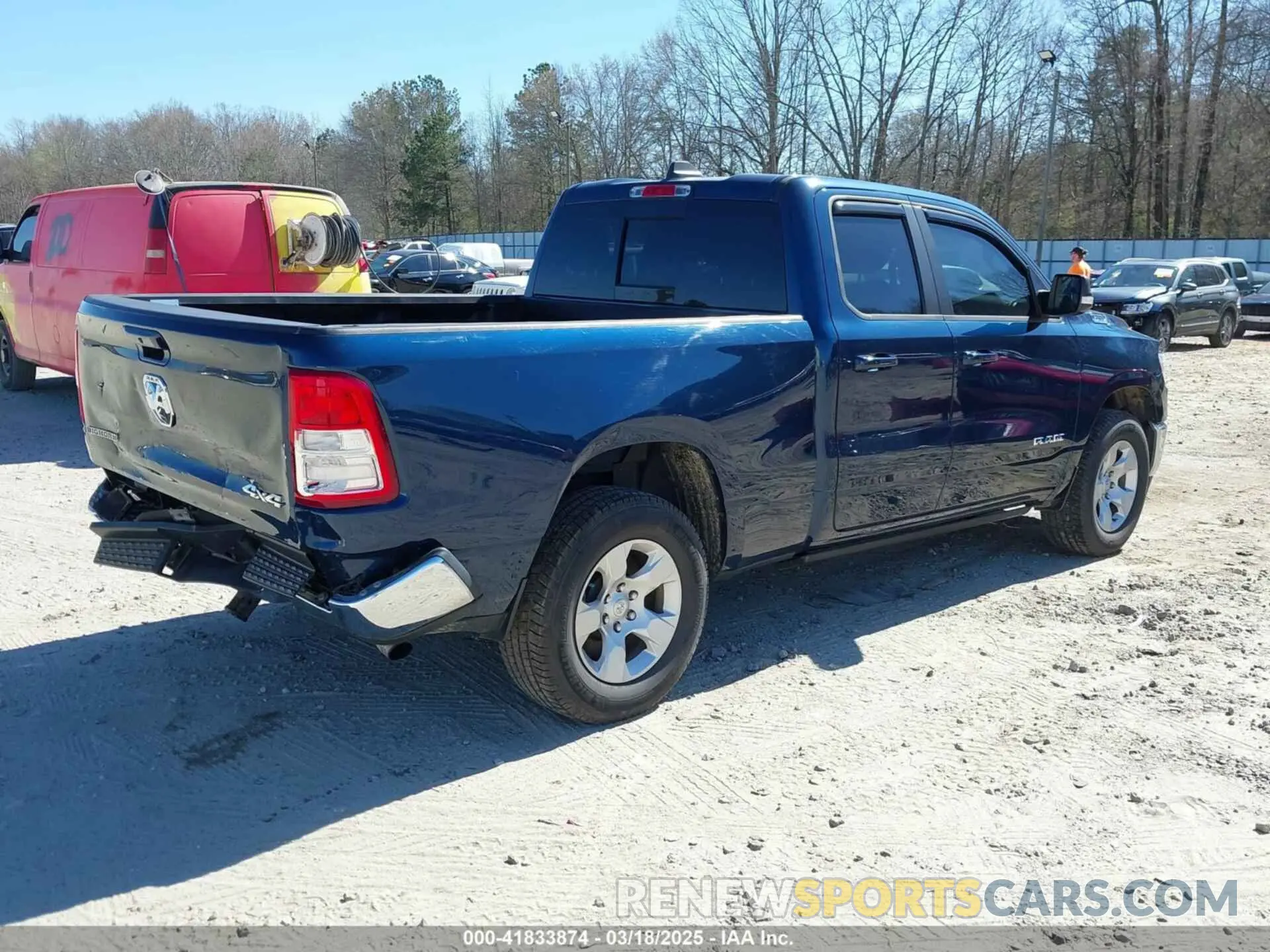 4 fotografías del automóvil dañado 1C6RRFBG3MN699537 RAM 1500 2021