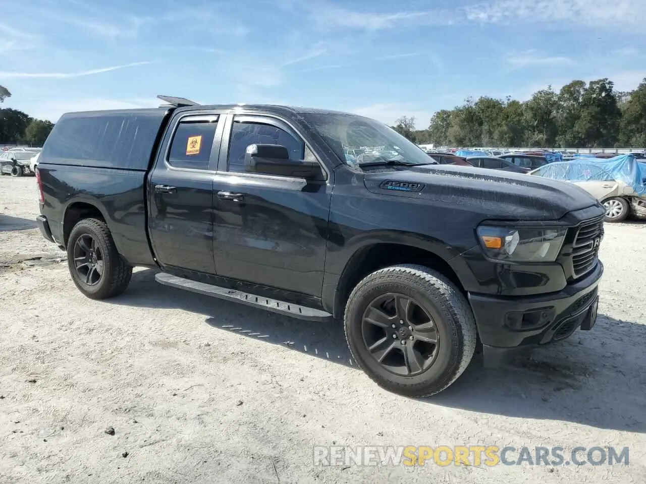 4 fotografías del automóvil dañado 1C6RRFBG4MN722100 RAM 1500 2021