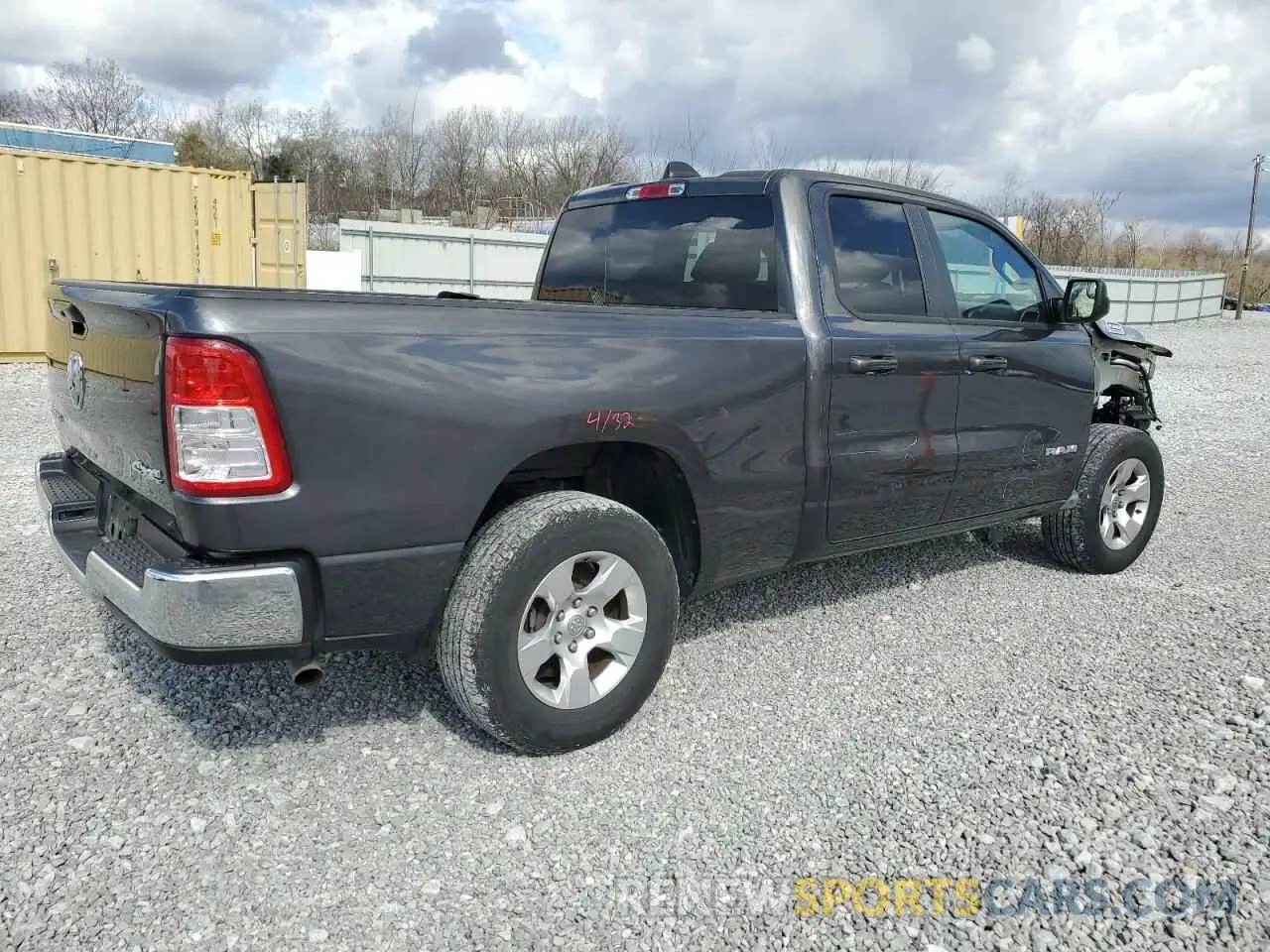 3 fotografías del automóvil dañado 1C6RRFBG5MN741450 RAM 1500 2021