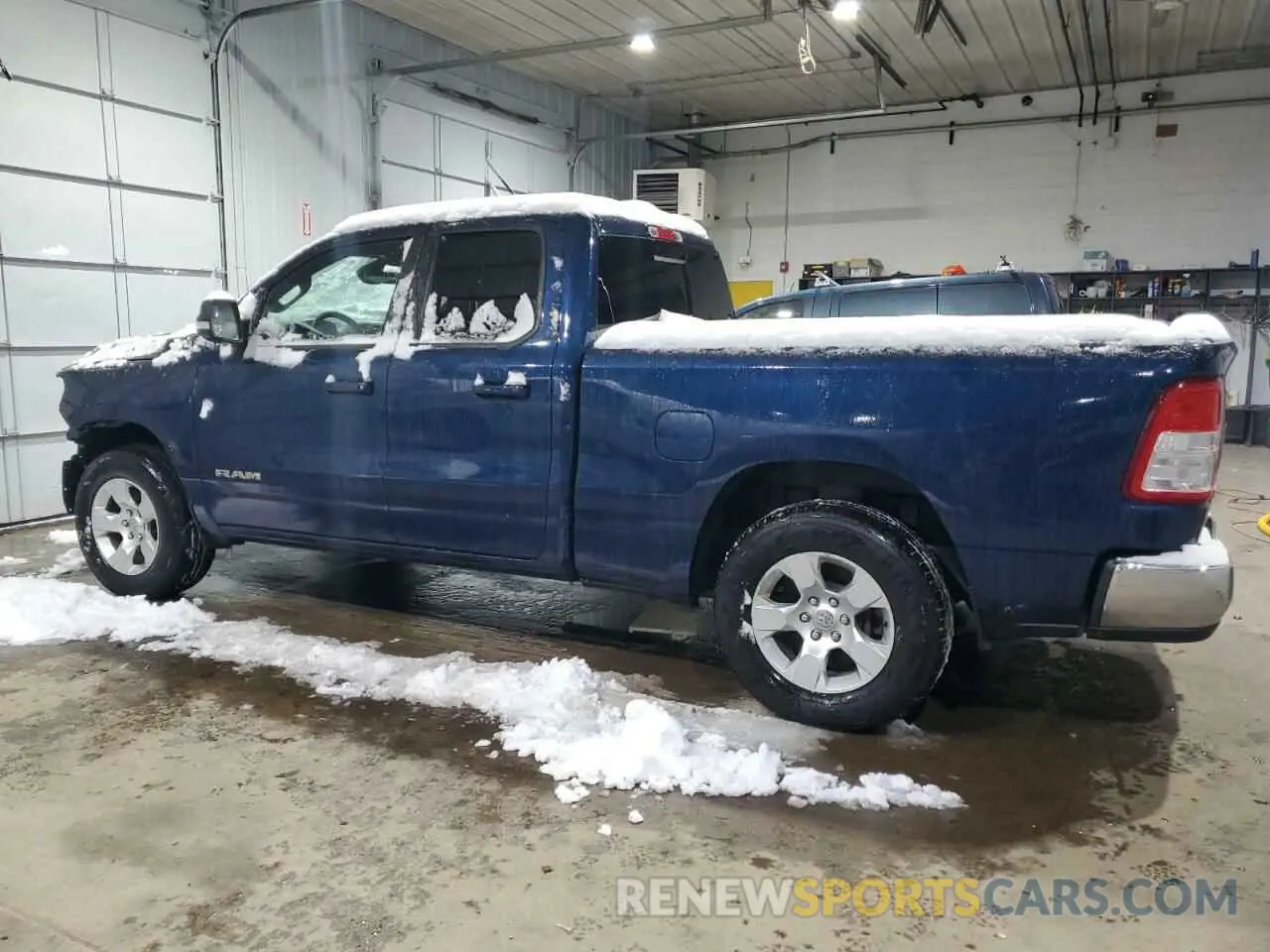 2 fotografías del automóvil dañado 1C6RRFBG7MN742566 RAM 1500 2021