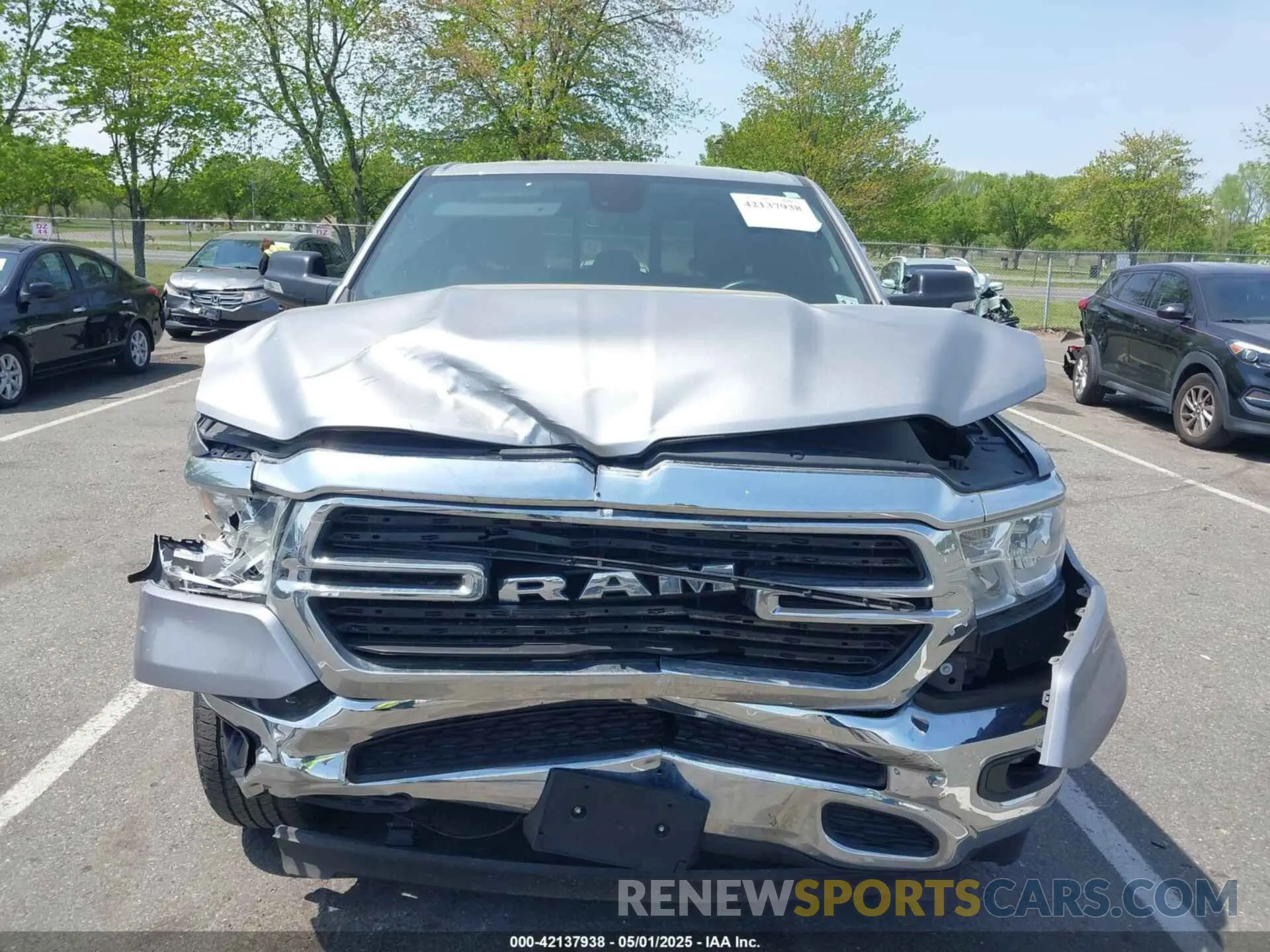 12 fotografías del automóvil dañado 1C6RRFBG9MN734212 RAM 1500 2021
