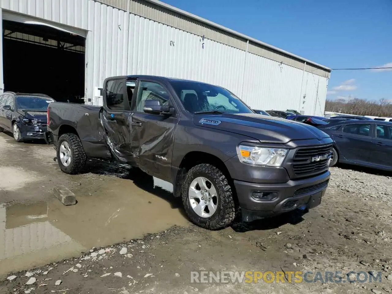 4 fotografías del automóvil dañado 1C6RRFBGXMN520698 RAM 1500 2021