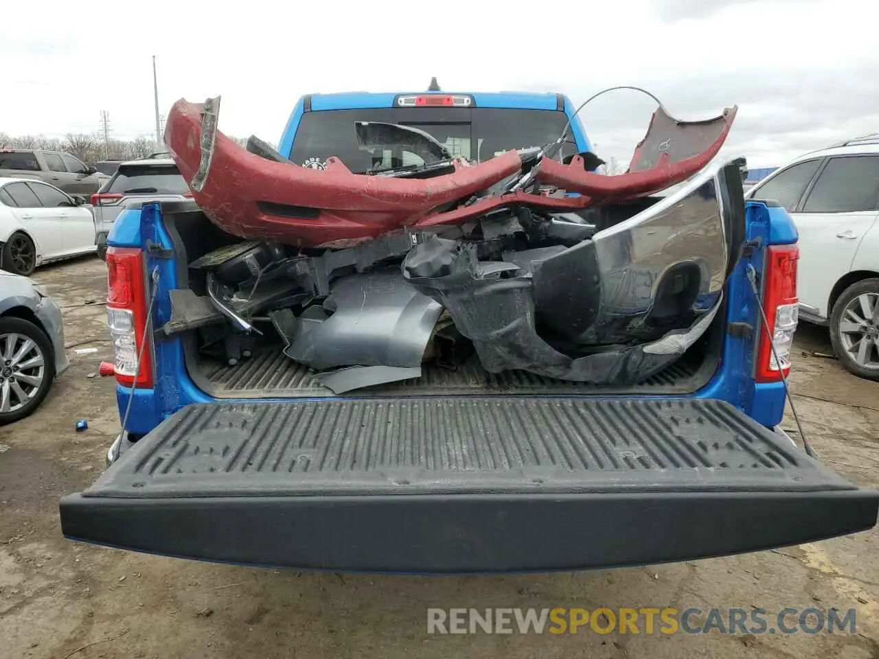 6 fotografías del automóvil dañado 1C6RRFFG3MN645360 RAM 1500 2021