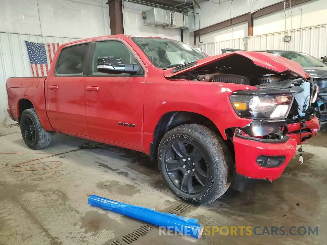 4 fotografías del automóvil dañado 1C6RRFFG4MN521257 RAM 1500 2021
