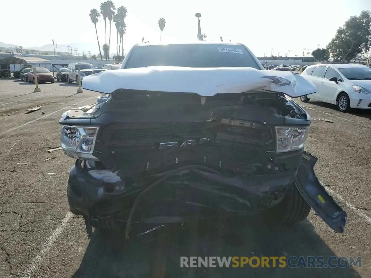5 fotografías del automóvil dañado 1C6SRECG2MN609921 RAM 1500 2021