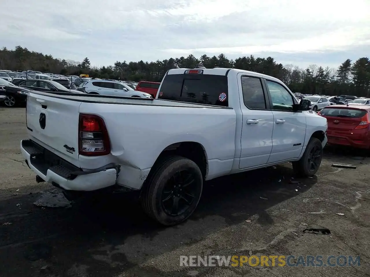 3 fotografías del automóvil dañado 1C6SRFBT2MN781340 RAM 1500 2021