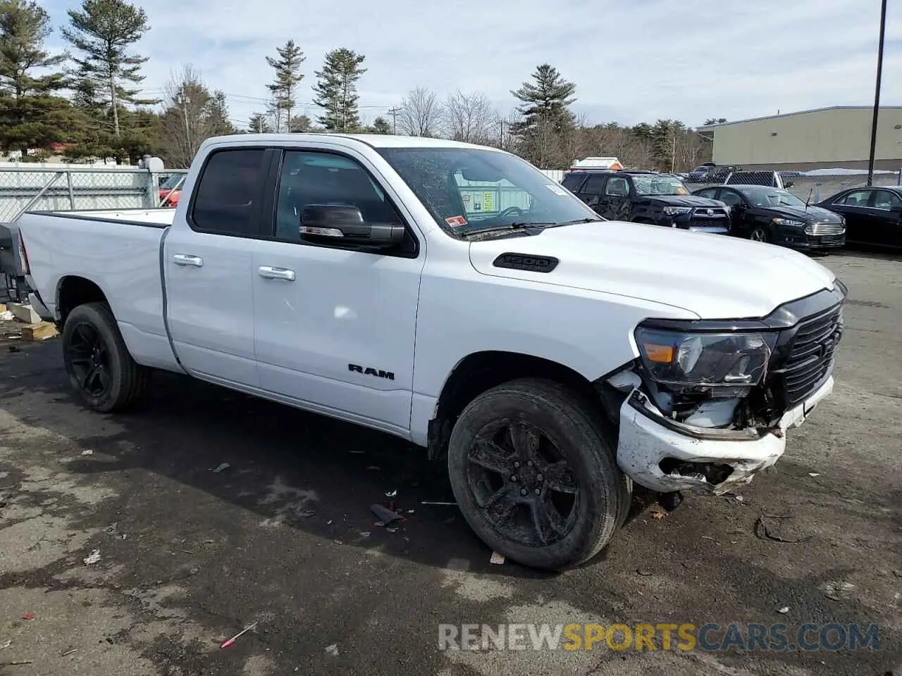 4 fotografías del automóvil dañado 1C6SRFBT2MN781340 RAM 1500 2021