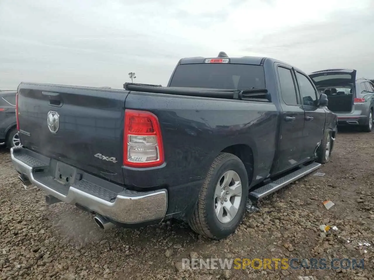 3 fotografías del automóvil dañado 1C6SRFBT4MN622318 RAM 1500 2021