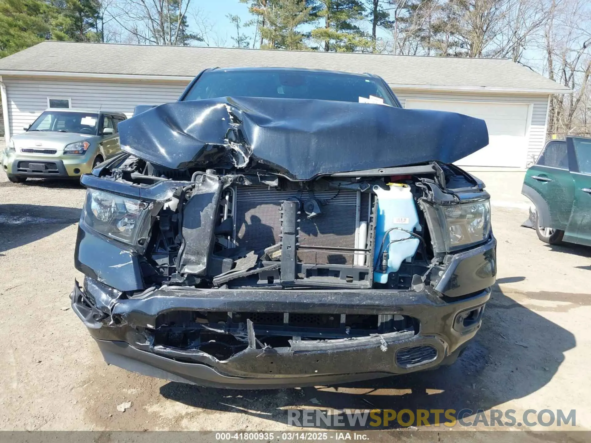 12 fotografías del automóvil dañado 1C6SRFBT4MN814080 RAM 1500 2021