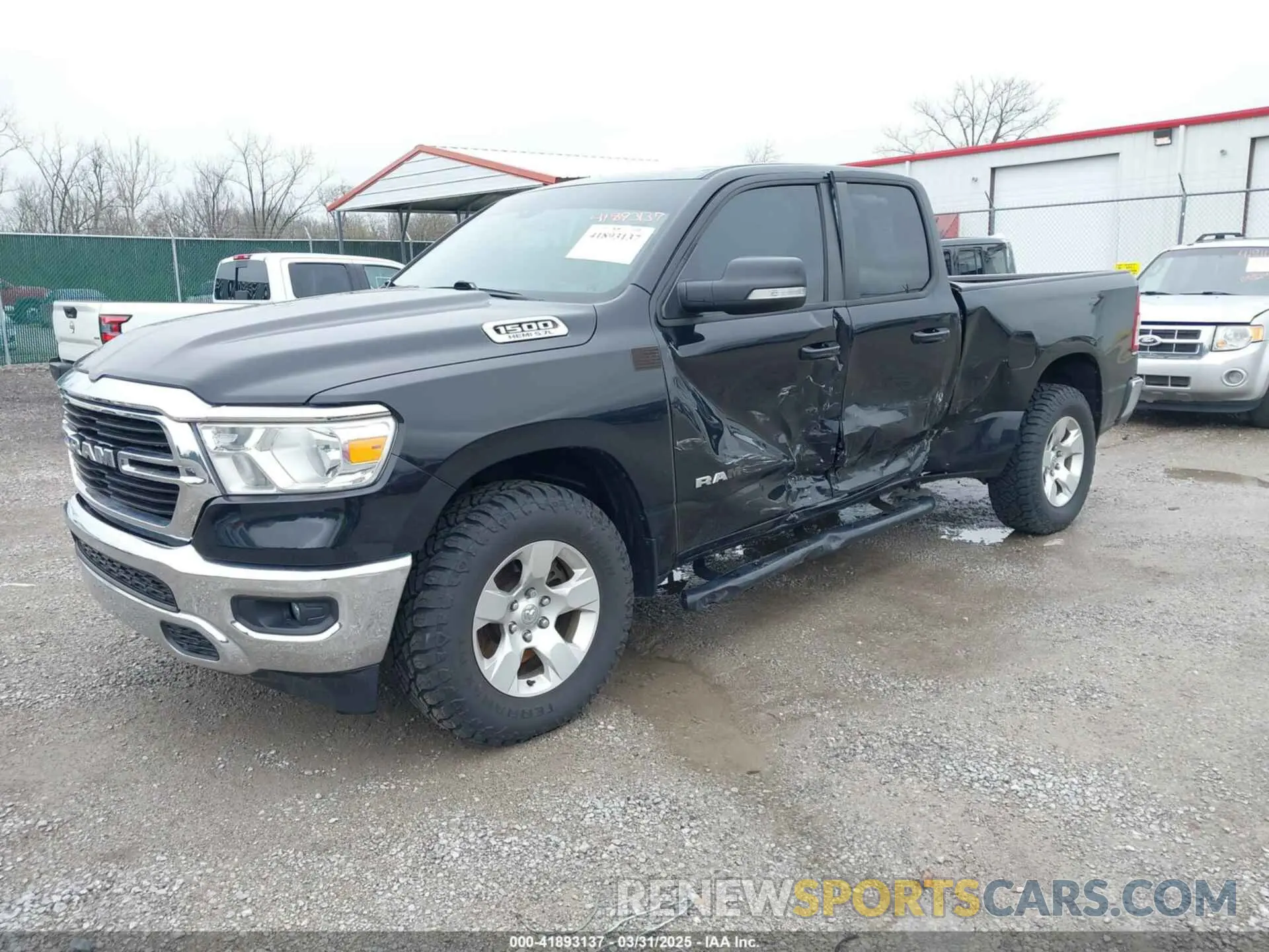 2 fotografías del automóvil dañado 1C6SRFBT5MN720595 RAM 1500 2021