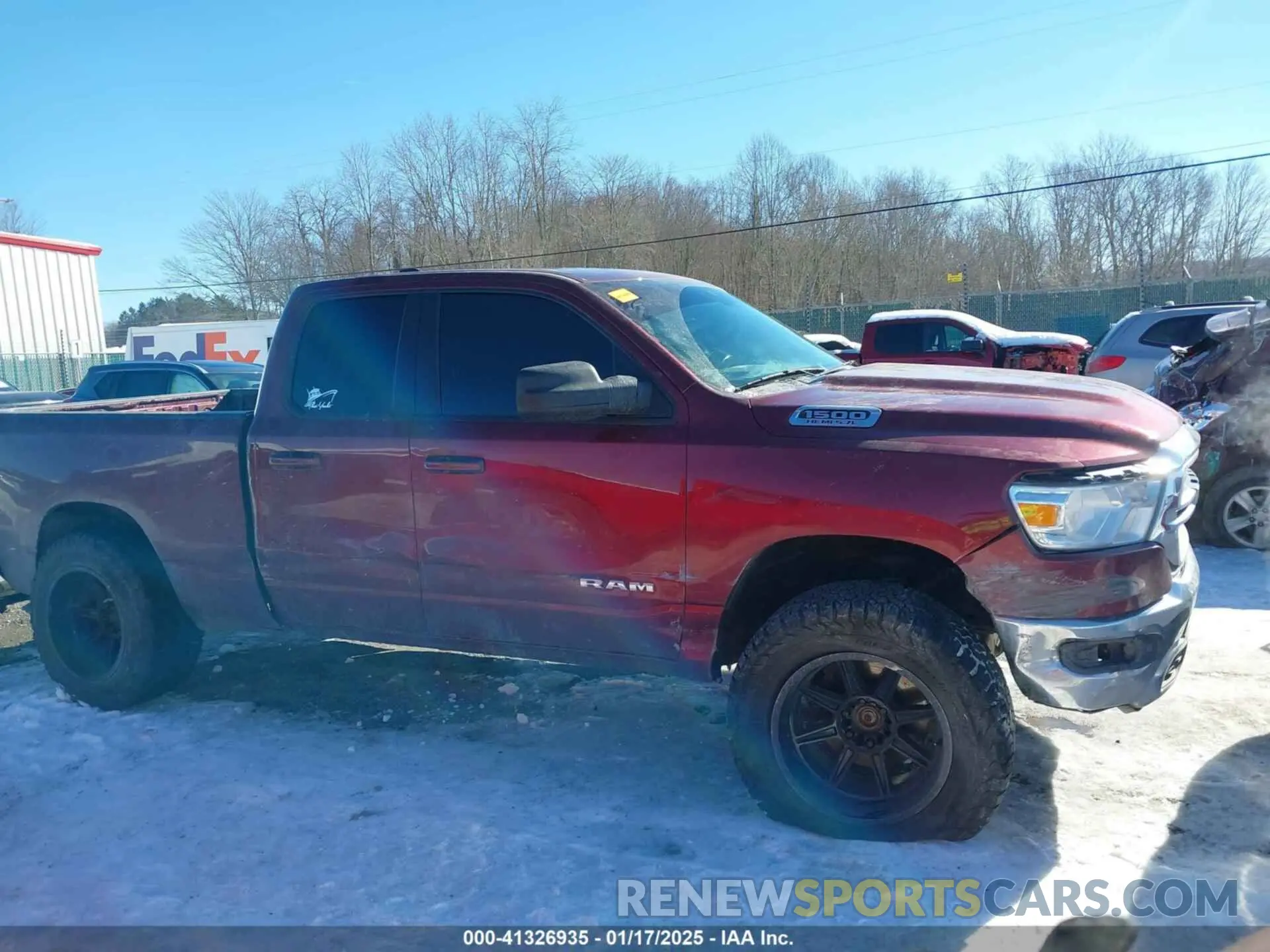 14 fotografías del automóvil dañado 1C6SRFBT5MN760207 RAM 1500 2021