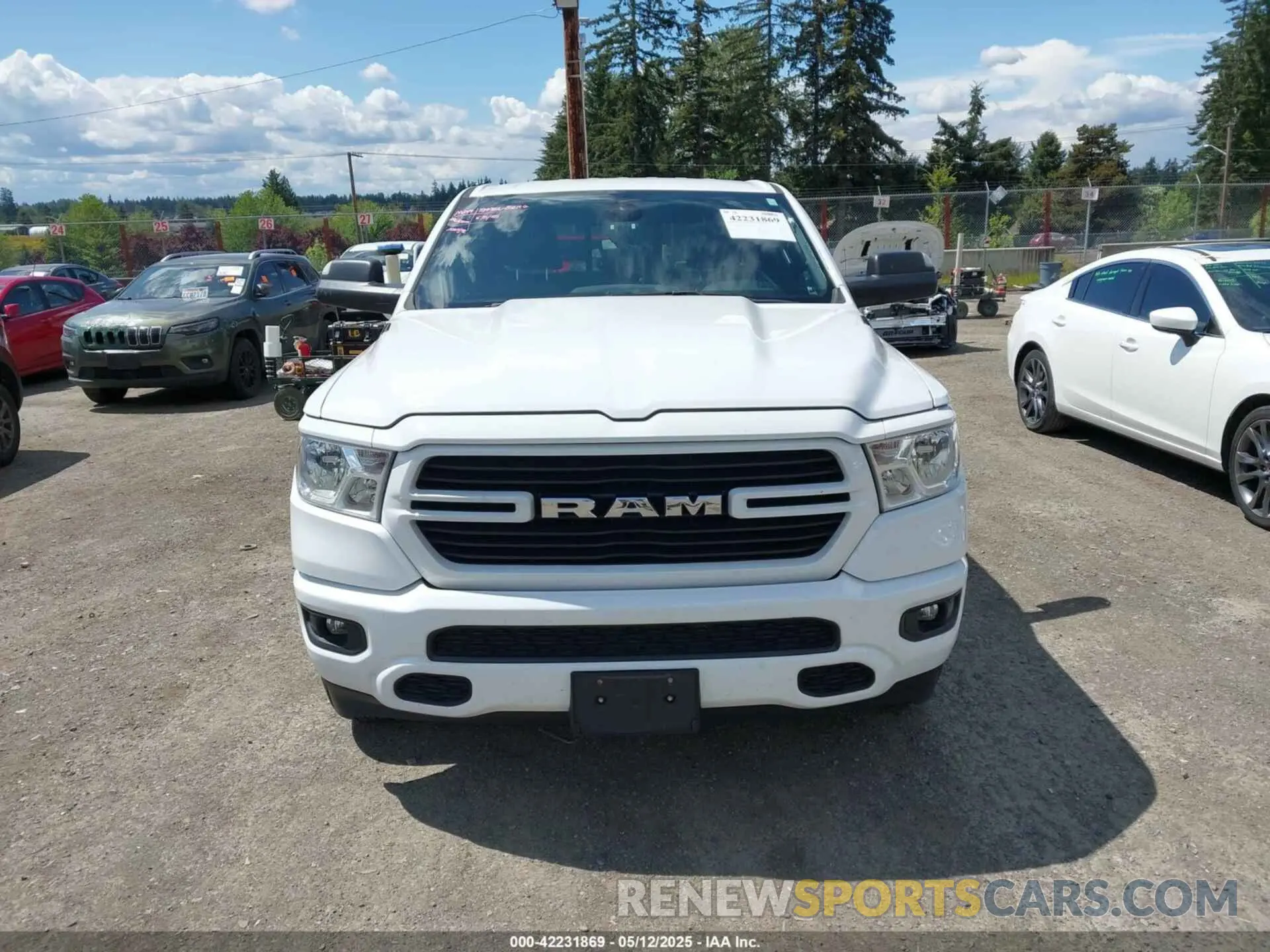 12 fotografías del automóvil dañado 1C6SRFBT7MN742131 RAM 1500 2021