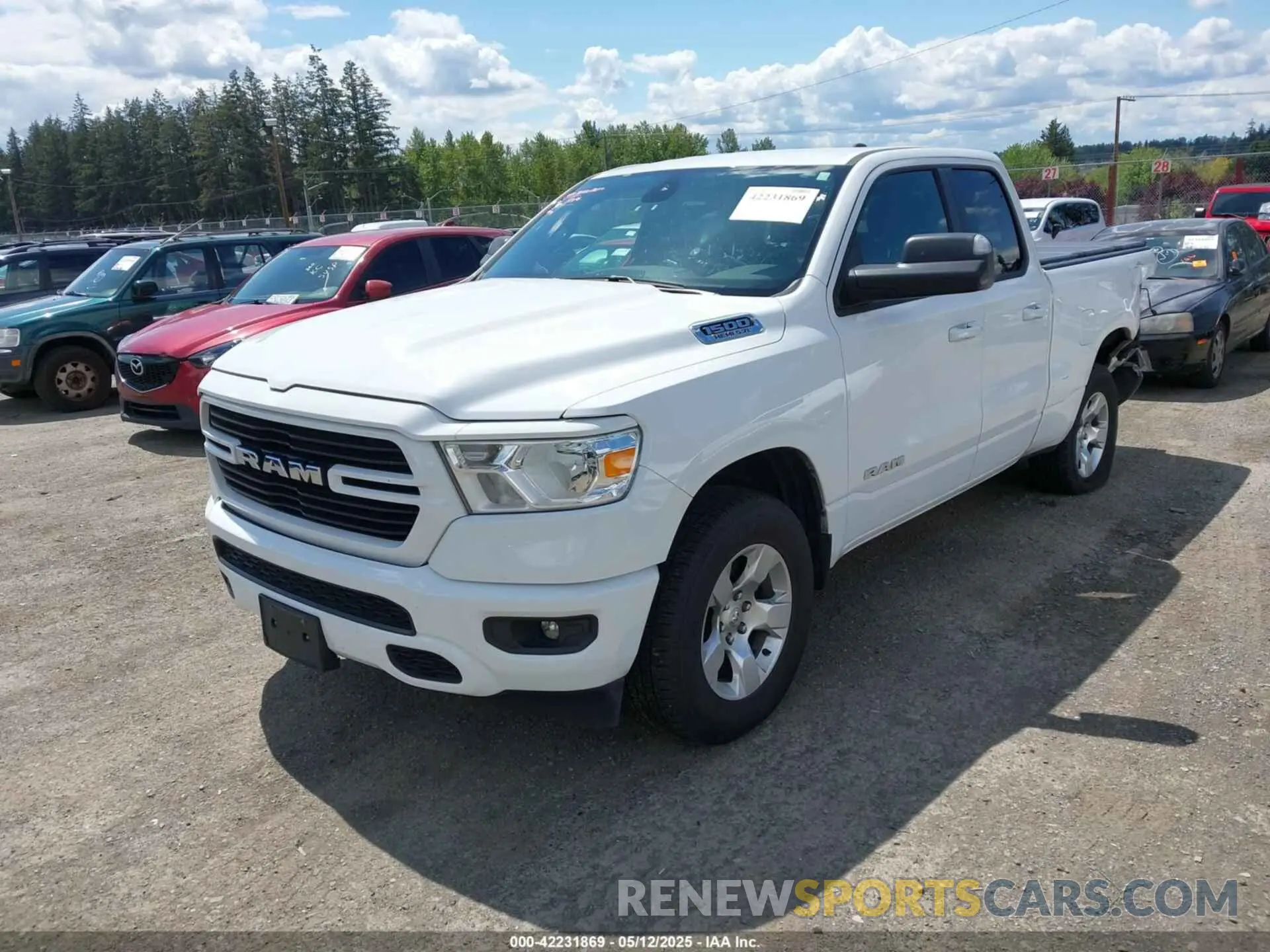 2 fotografías del automóvil dañado 1C6SRFBT7MN742131 RAM 1500 2021
