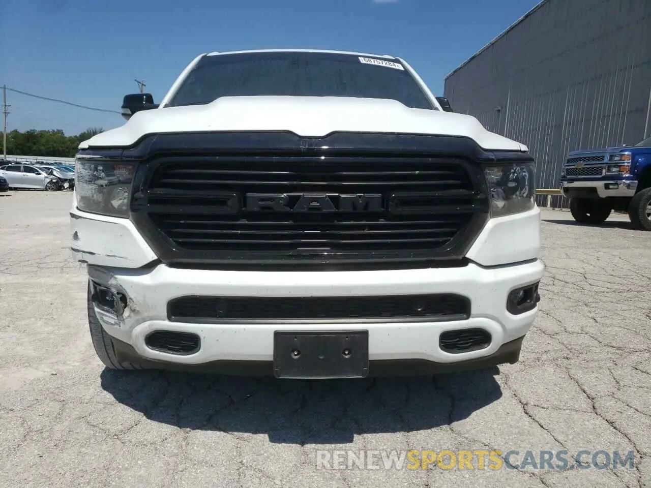 5 fotografías del automóvil dañado 1C6SRFBTXMN683091 RAM 1500 2021