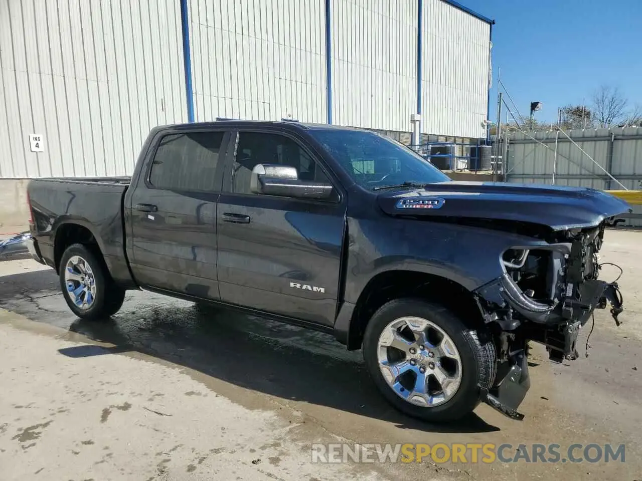 4 fotografías del automóvil dañado 1C6SRFFM3MN822447 RAM 1500 2021