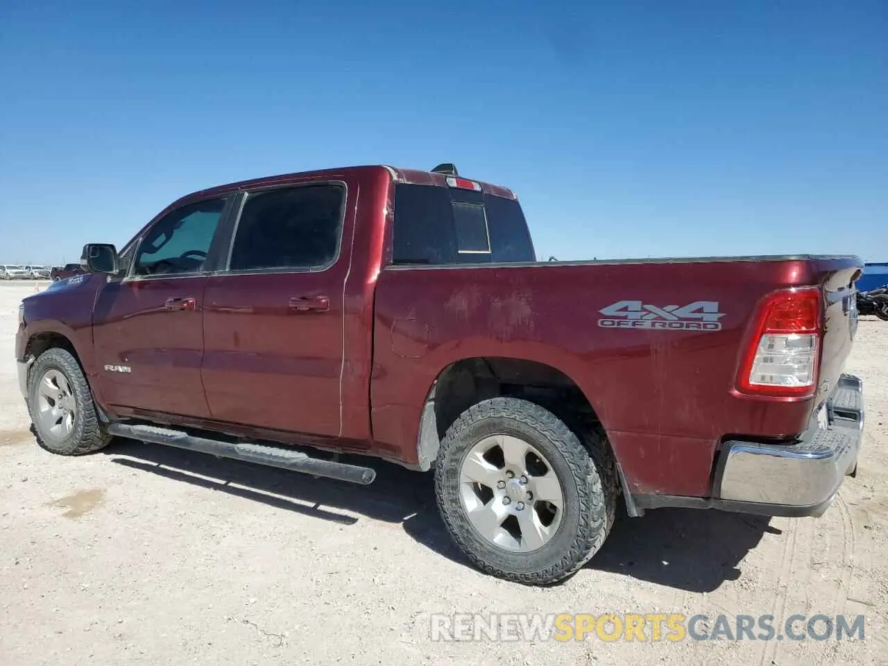 2 fotografías del automóvil dañado 1C6SRFFM8MN706144 RAM 1500 2021