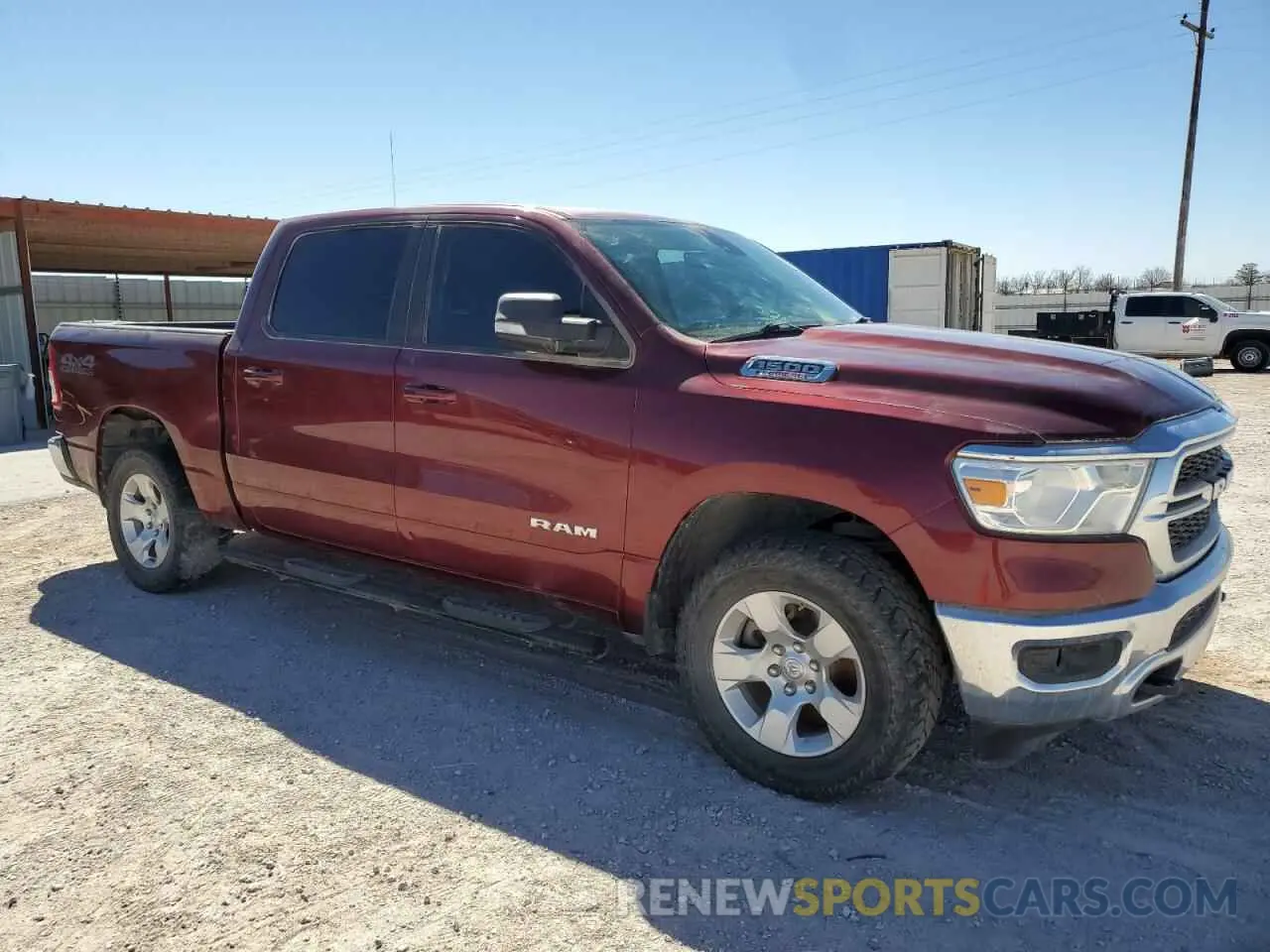 4 fotografías del automóvil dañado 1C6SRFFM8MN706144 RAM 1500 2021